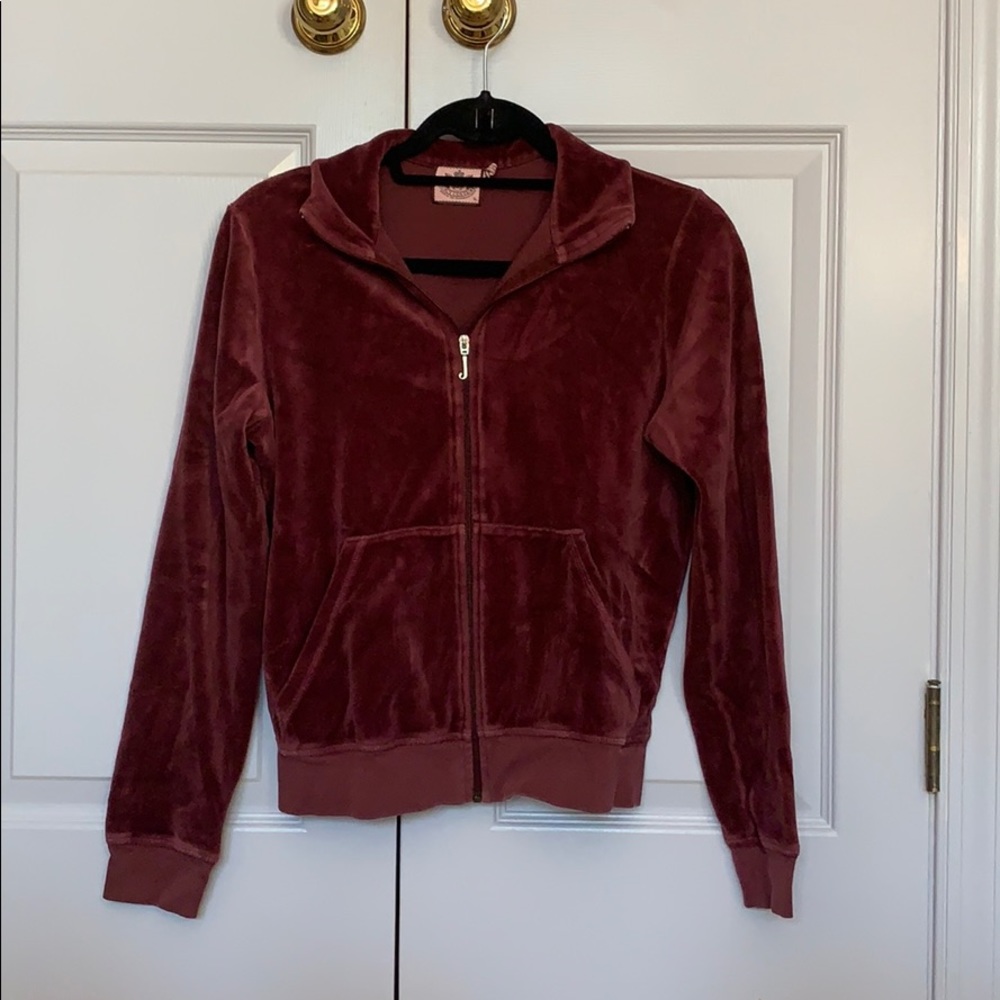 Maroon Juicy Couture Velour Jacket